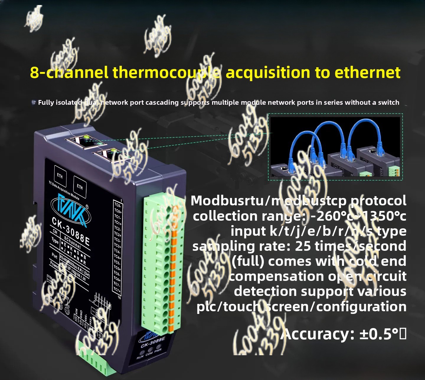 Berlaku untuk 8CH Modul Suhu T - Power Over Ethernet ulasan dan harga