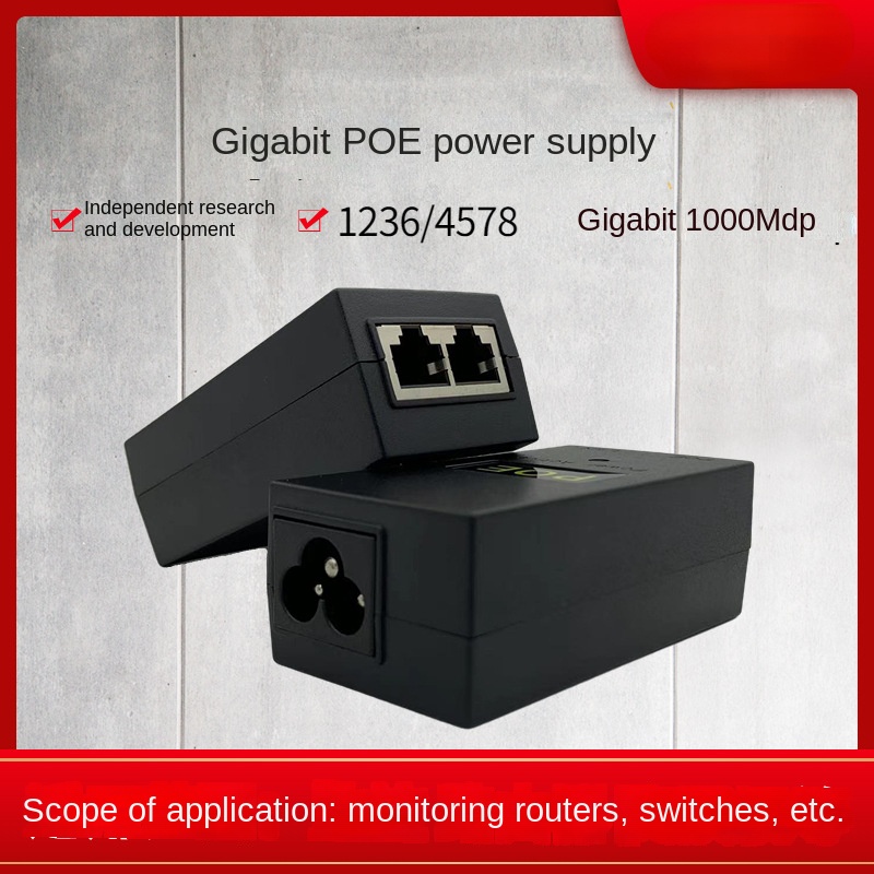 POE daya Gigabit 48v0.5A/24V 1 - Power Over Ethernet ulasan dan harga