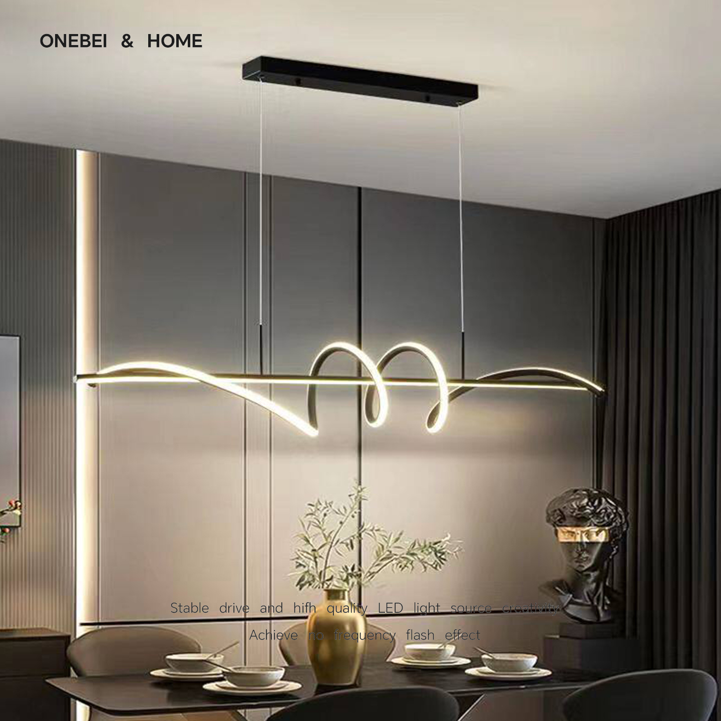 Lampu Gantung LED Modern yang  - Office Technician ulasan dan harga
