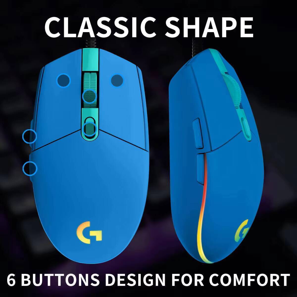 Logitech G203 LIGHTSYNC Mouse  - Logitech Mouse G203 ulasan dan harga